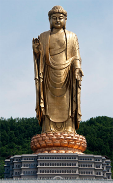 Spring temple Buddha